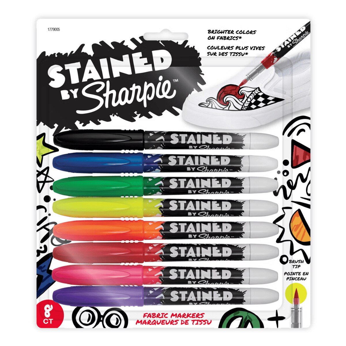 Sharpie Stained Fabric Markers 8pk. 8 assorted colors.